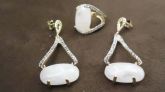 Conjunto Pedra Natural Branca CJ0057